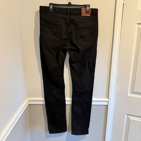 ZADIG & VOLATIRE David Black Jeans Straight Leg Denim Size 33 - Picture 1 of 9